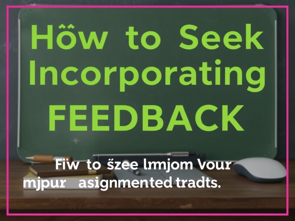 How to Seek Feedback and Improve Your Assignment Drafts